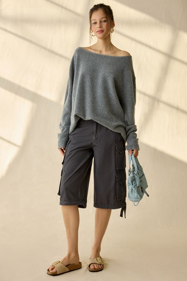 Urban Outfitters Women's Nola Oversized Off-The-Shoulder Sweater