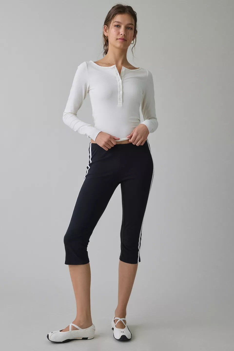 Out From Under Women's Betty Boatneck Long Sleeve Henley Top