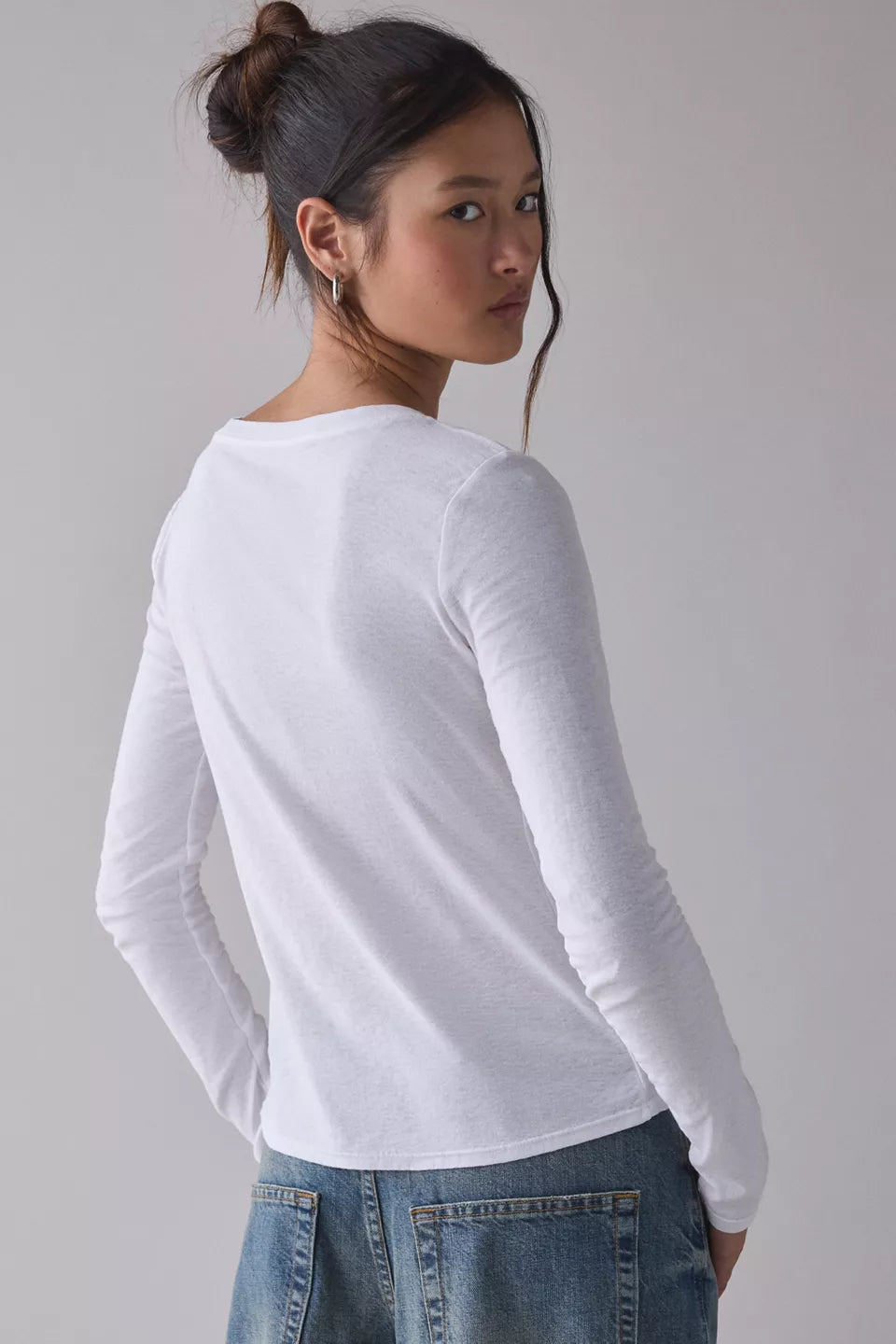 Women's Spill The Tee Long Sleeve Cotton T-Shirt