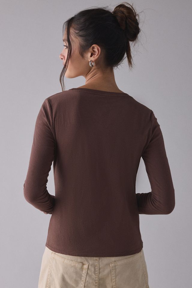 BDG Women's Long Sleeve Spill The Tee