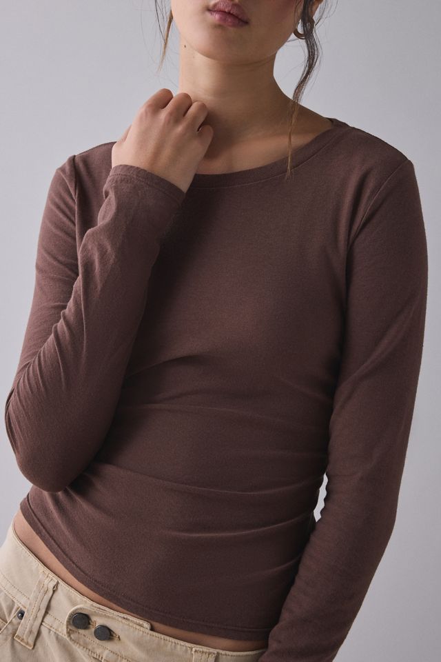 BDG Women's Long Sleeve Spill The Tee
