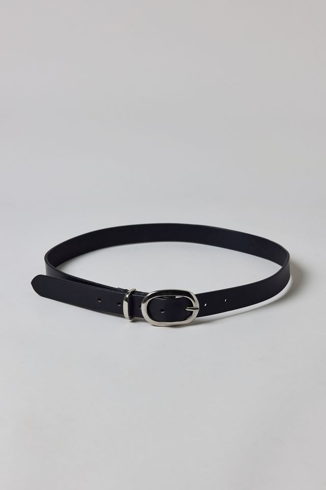 Urban Outfitters Women's Essential Oval Buckle Leather Belt