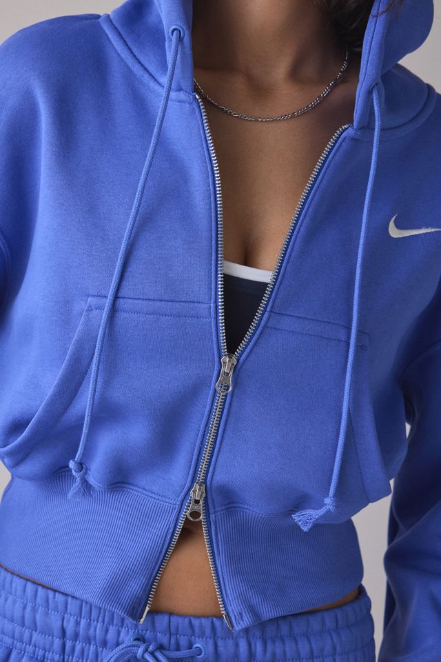 Nike Women's Sportswear Phoenix Fleece Loose Crop Full-Zip Hoodie