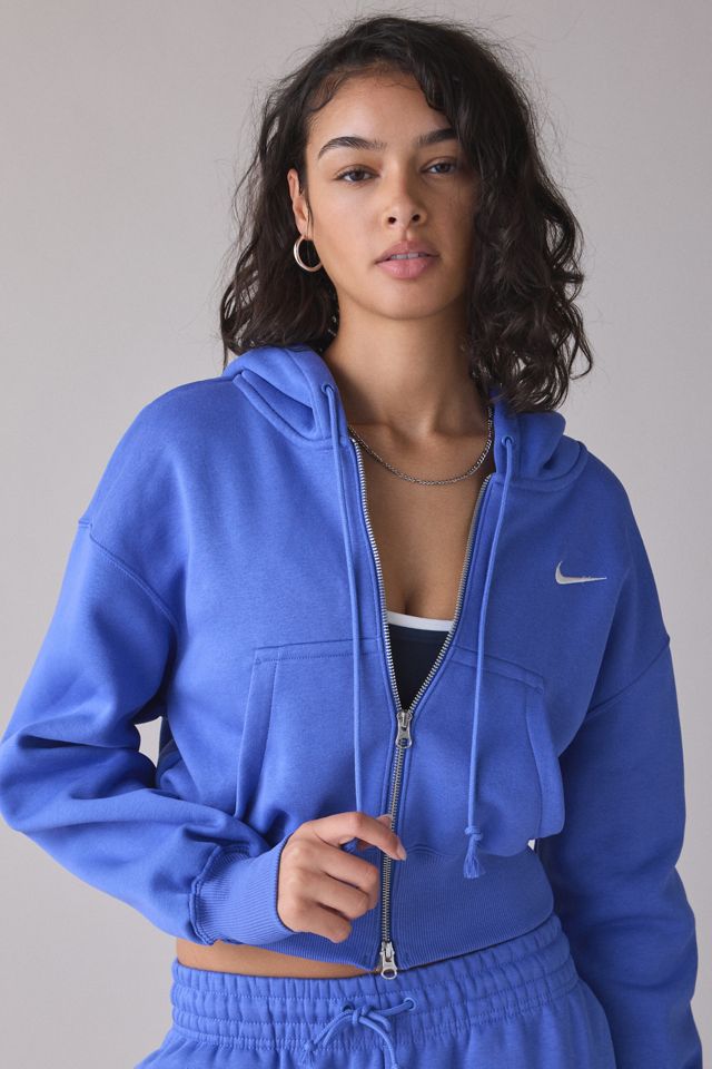 Nike Women's Sportswear Phoenix Fleece Loose Crop Full-Zip Hoodie