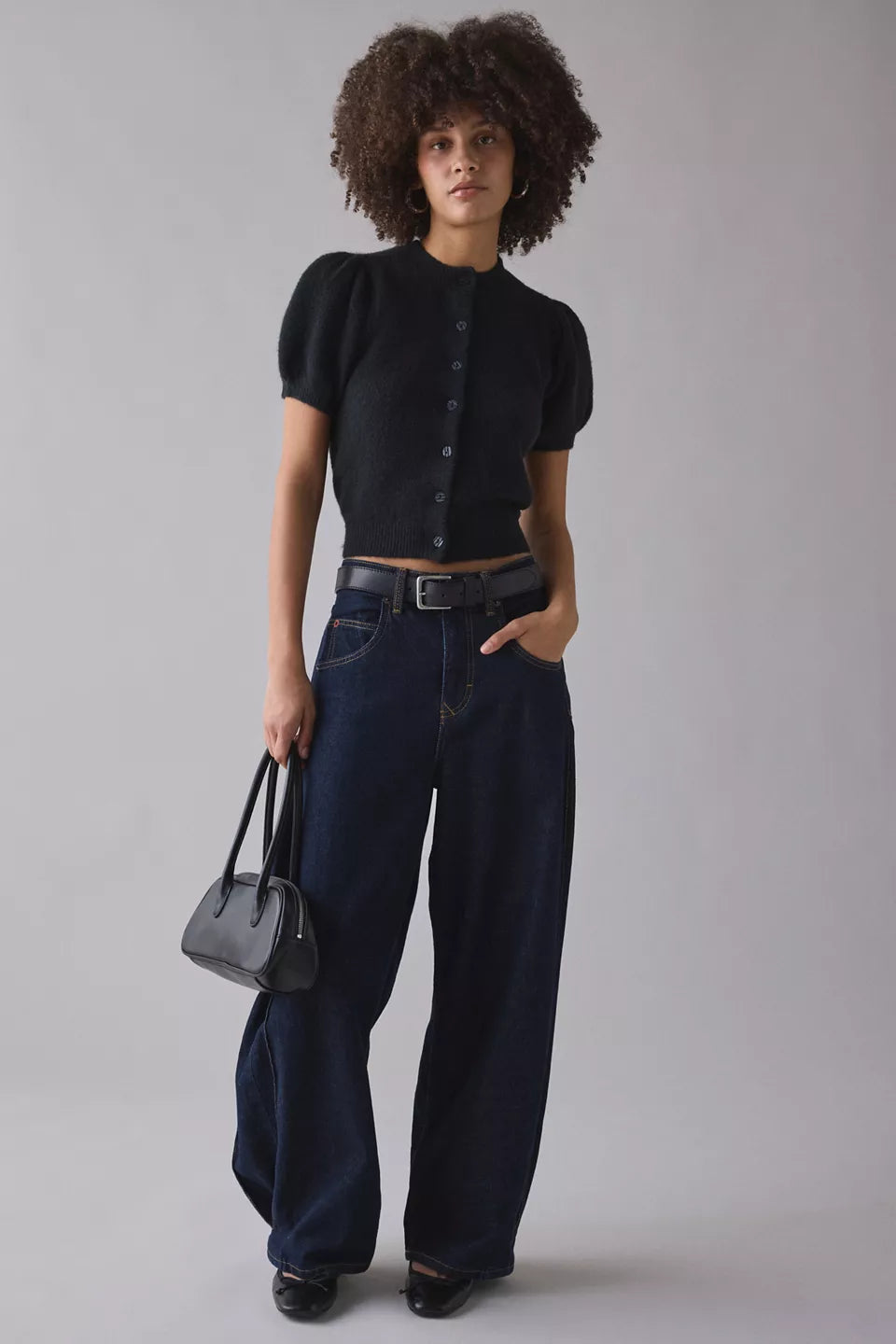 Women's Kate Puff Short Sleeve Cropped Cardigan