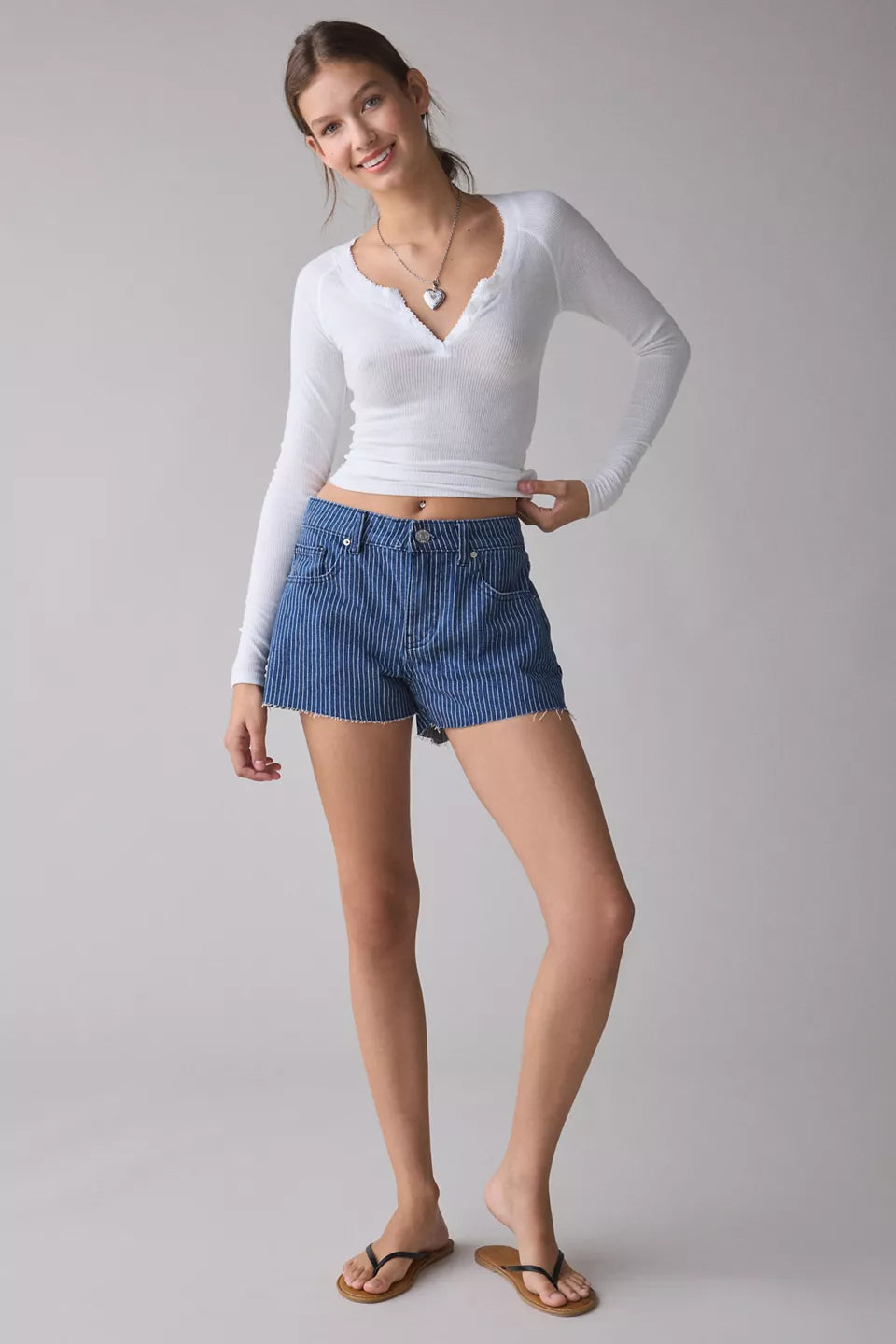 Women's Oscar Relaxed Cutoff Denim Mini Shorts