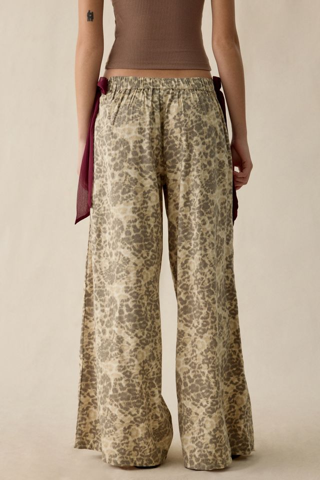 Out From Under Women's Eat Your Heart Out Side-Tie Bow PJ Pants