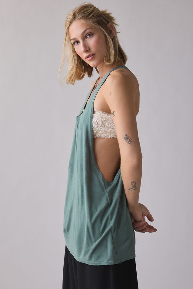 BDG Women's Bowery Reese Jersey Knit Relaxed Racerback Tank Top