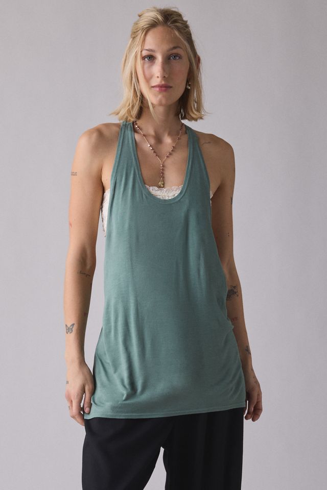 BDG Women's Bowery Reese Jersey Knit Relaxed Racerback Tank Top
