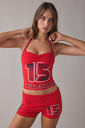Out From Under Women's Bec Goal Rush Pinch-Front Halter Cami