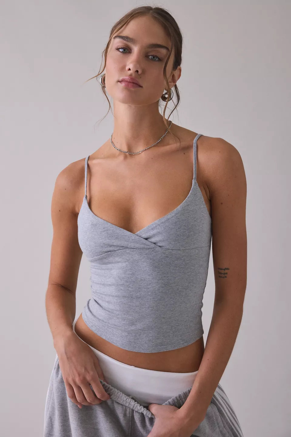 Out From Under Women's Bec Plunging Surplice Cropped Cami