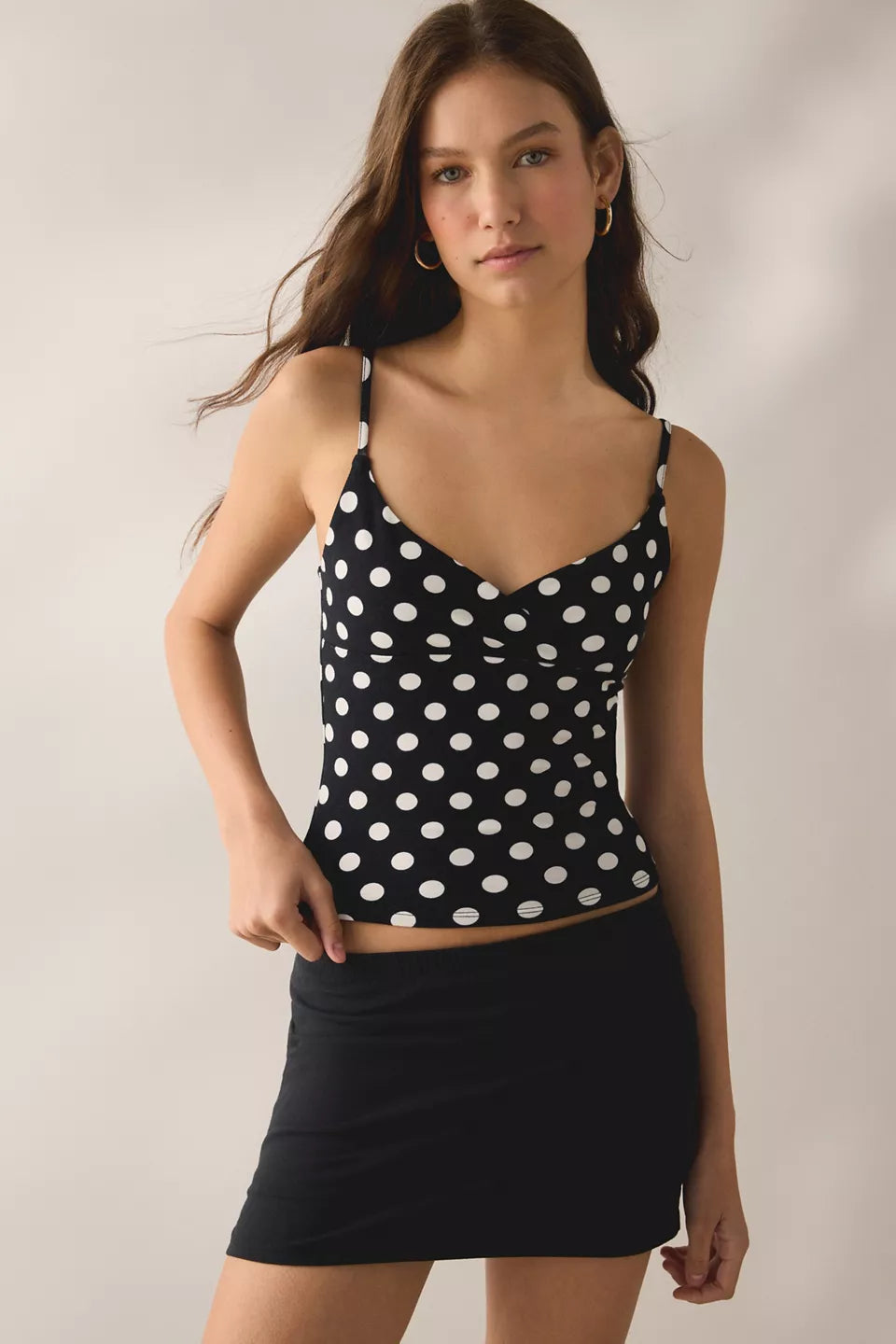 Out From Under Women's Bec Plunging Surplice Cropped Cami
