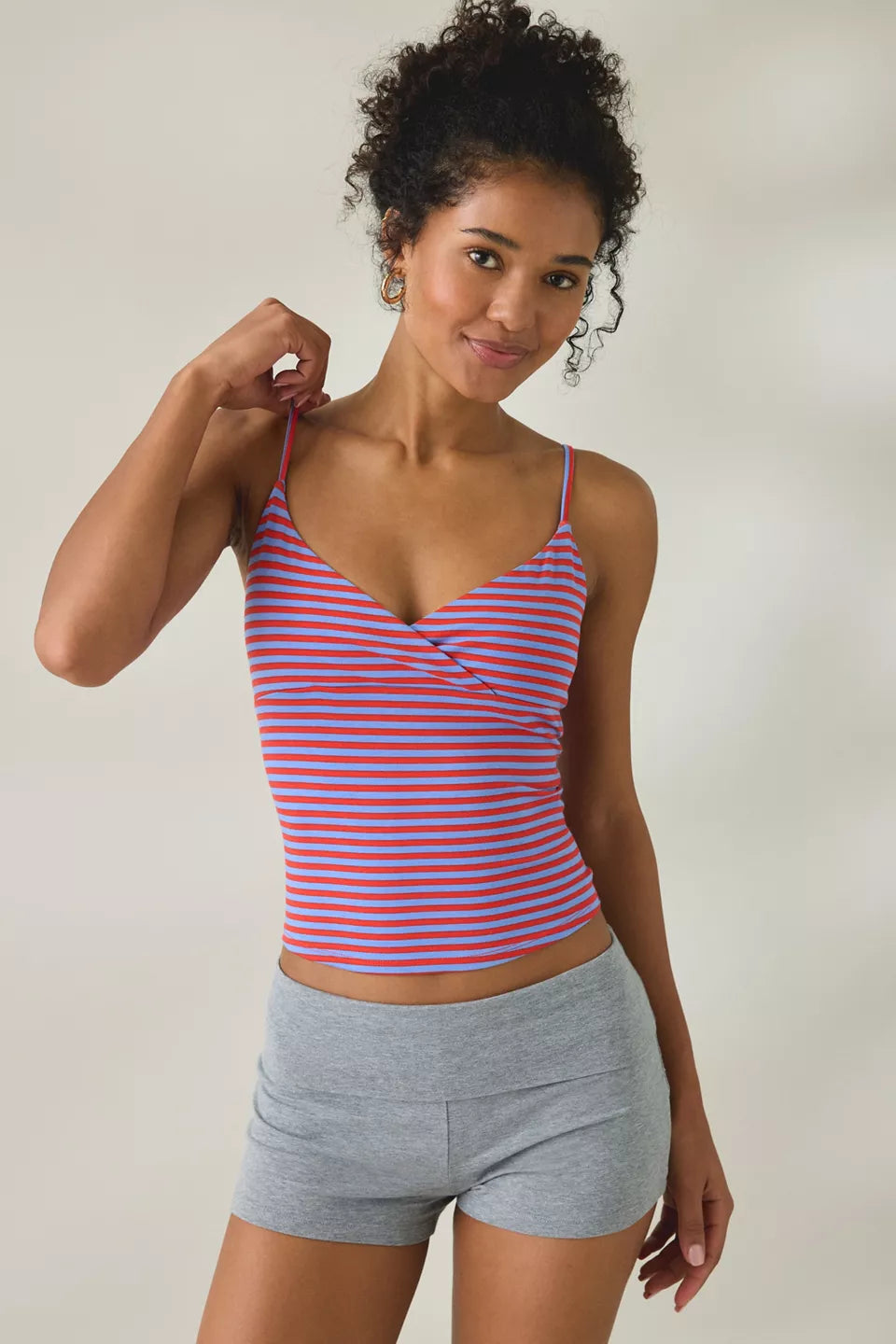 Women's Bec Plunging Surplice Cropped Cami