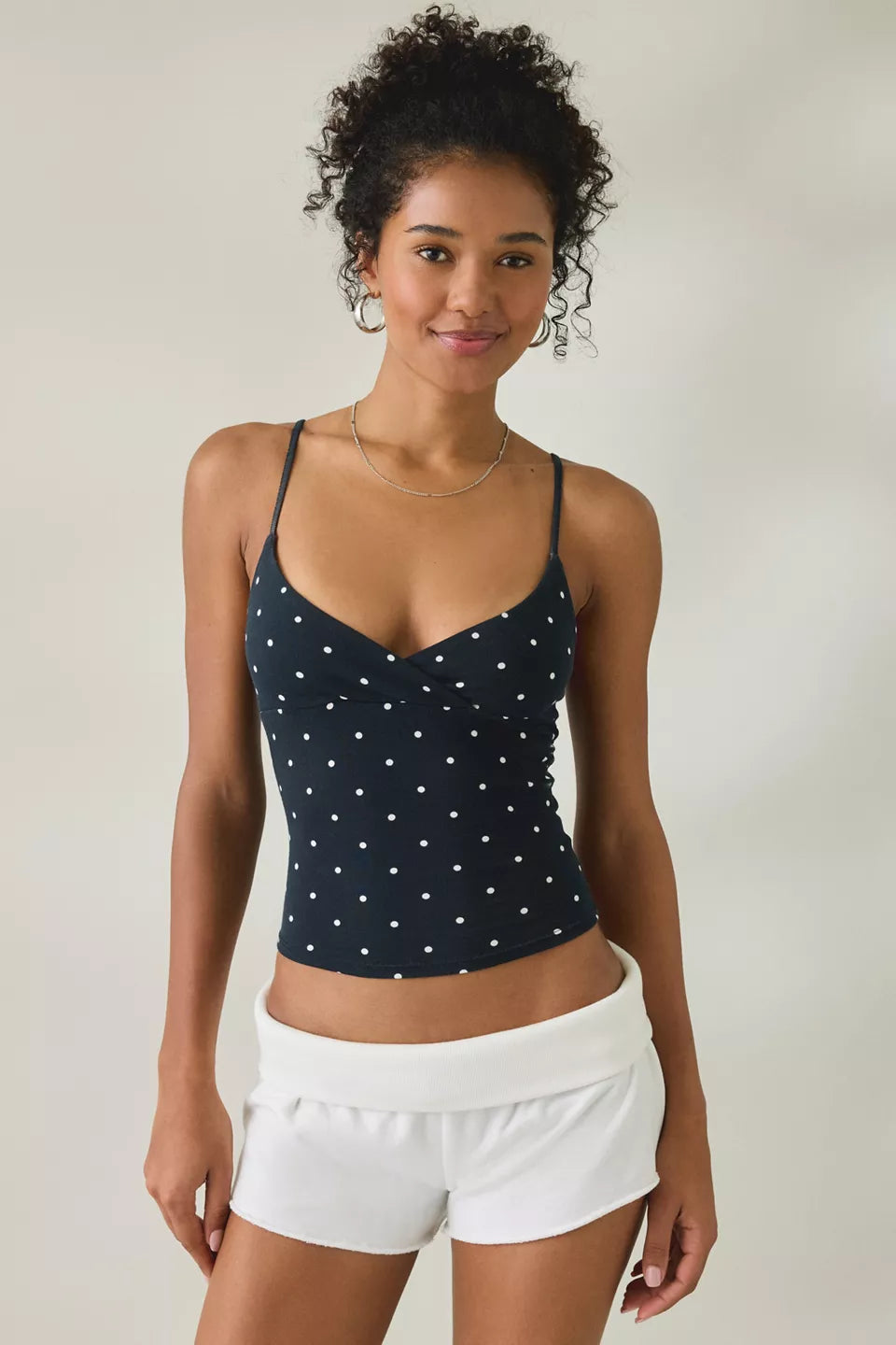 Out From Under Women's Bec Plunging Surplice Cropped Cami
