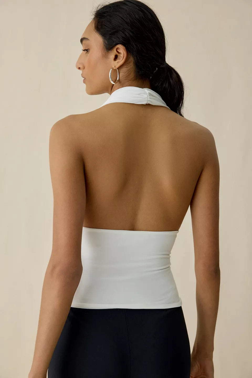 Women's Party For You Jersey Knit Plunging Halter Top
