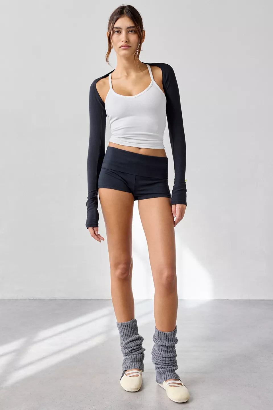 Out From Under Women's Bec Ballet Long Sleeve Shrug Top