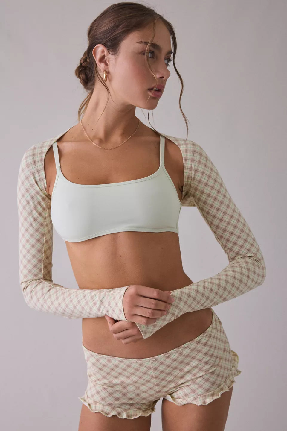 Out From Under Women's Bec Ballet Long Sleeve Shrug Top