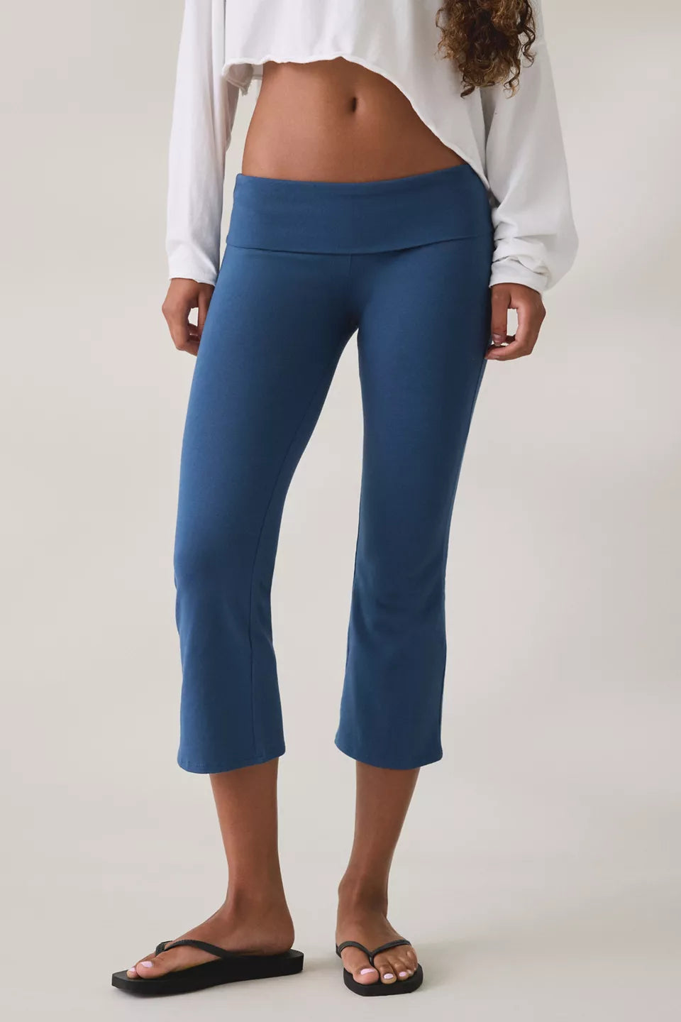 Women's Bec Cropped Foldover Kick Flare Pants
