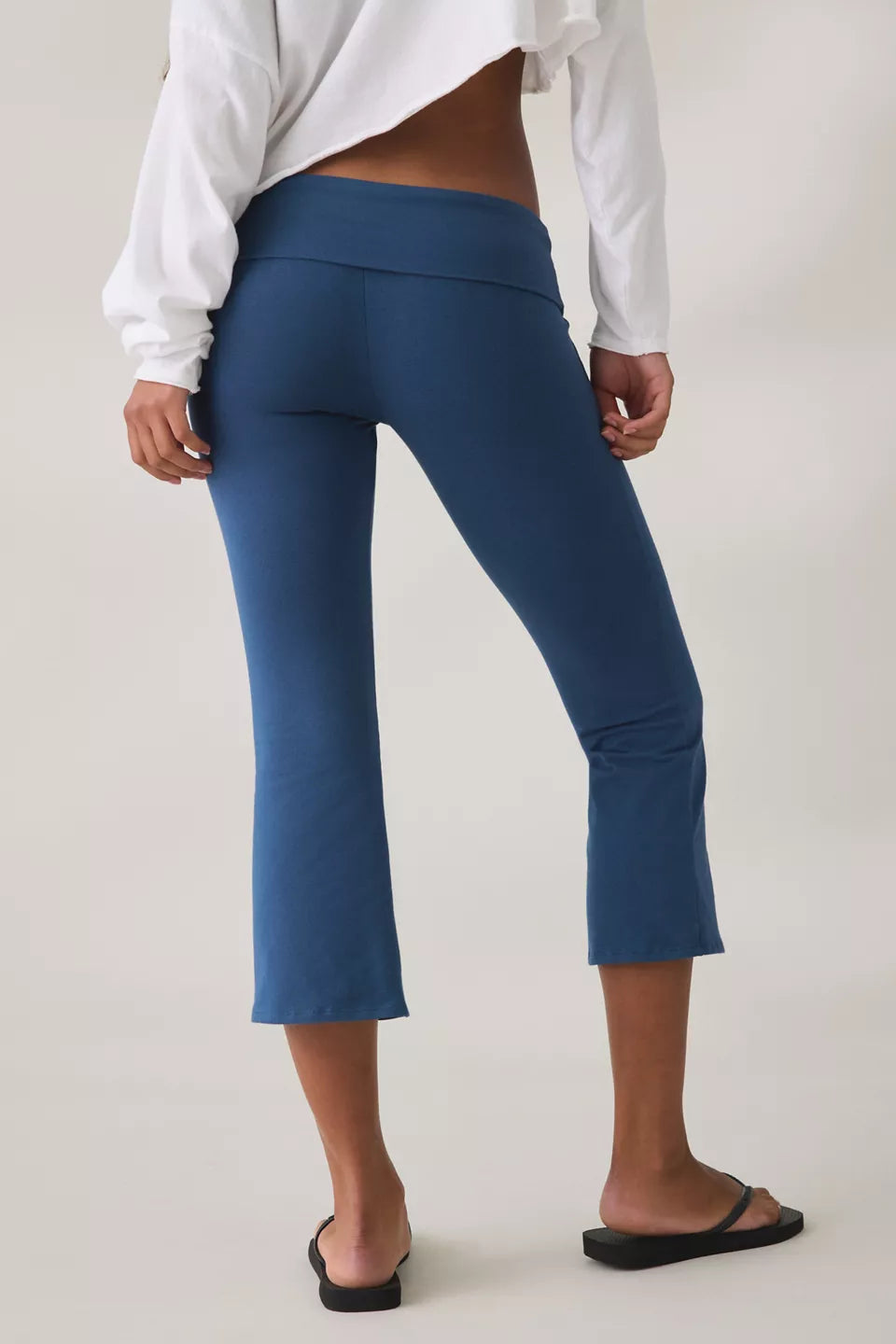 Women's Bec Cropped Foldover Kick Flare Pants