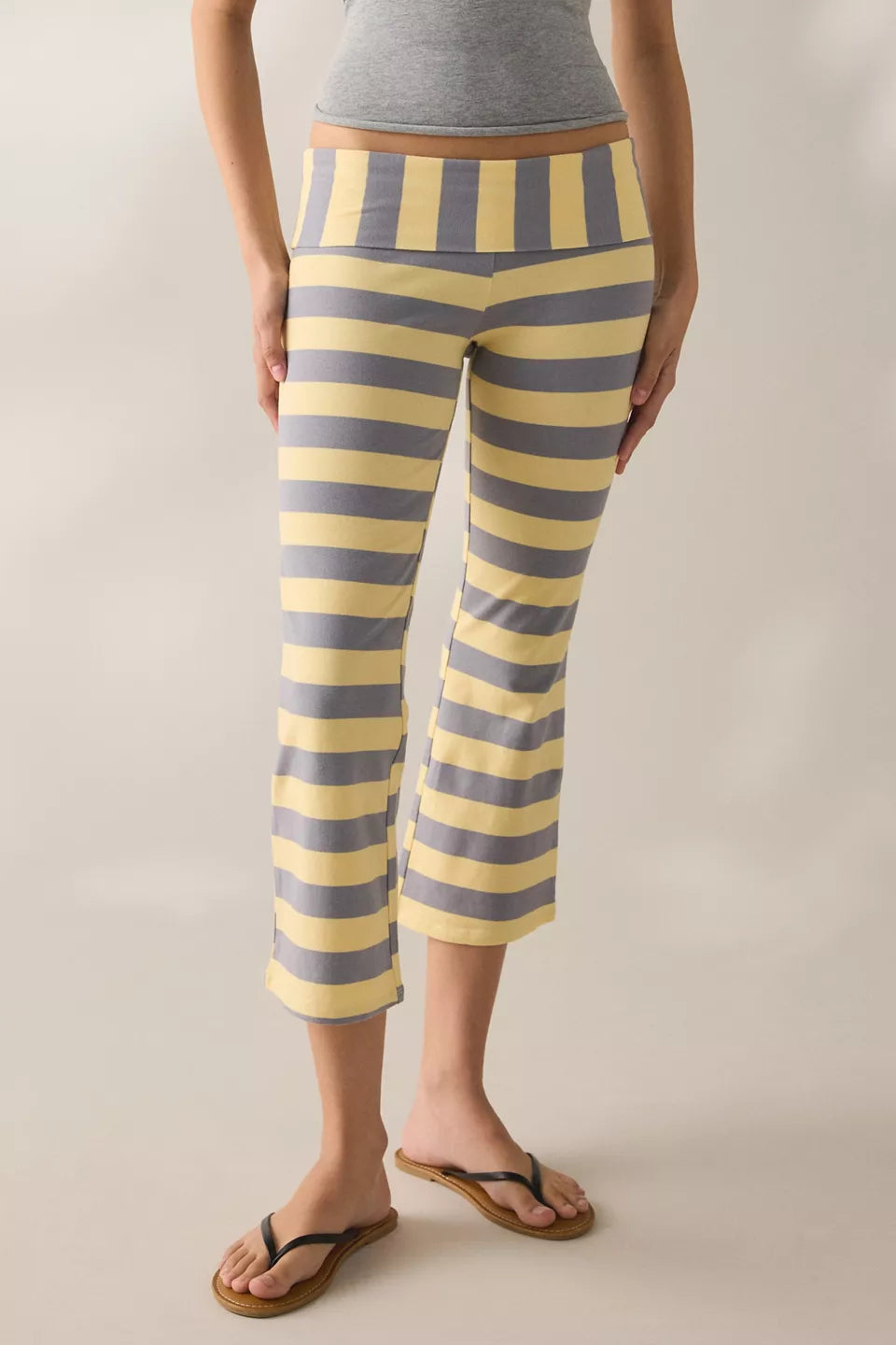 Women's Bec Cropped Foldover Kick Flare Pants