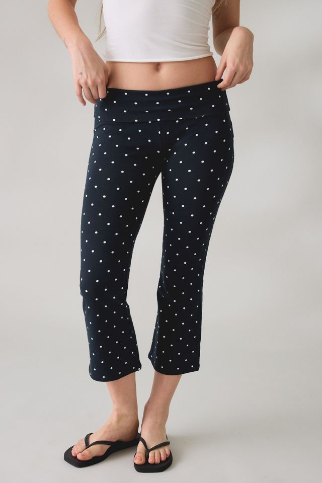 Out From Under Women's Bec Cropped Foldover Kick Flare Pants
