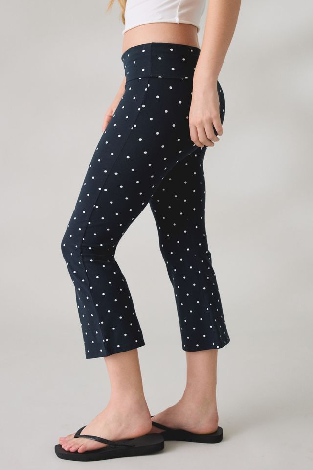 Out From Under Women's Bec Cropped Foldover Kick Flare Pants