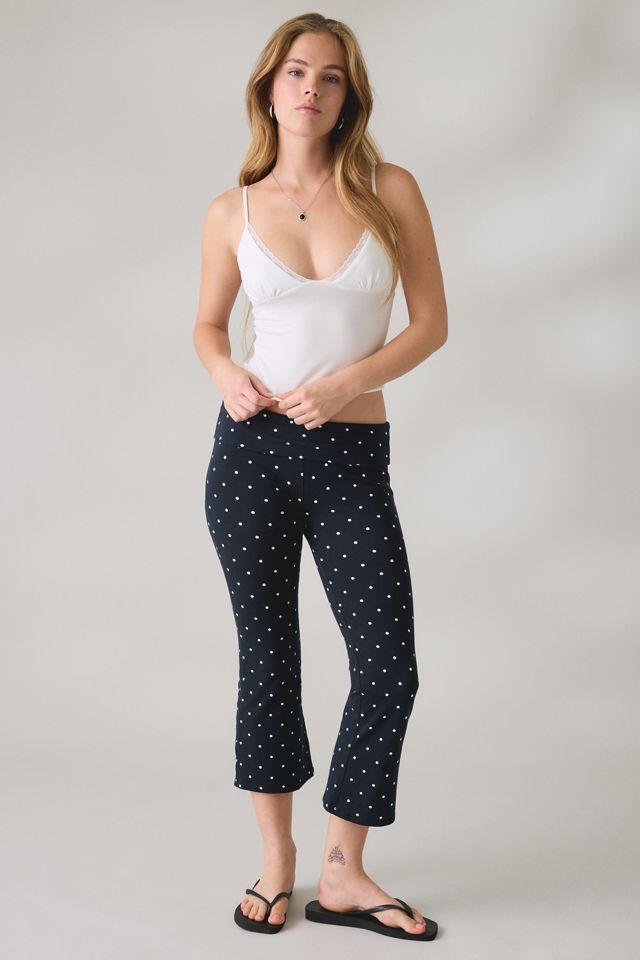 Out From Under Women's Bec Cropped Foldover Kick Flare Pants