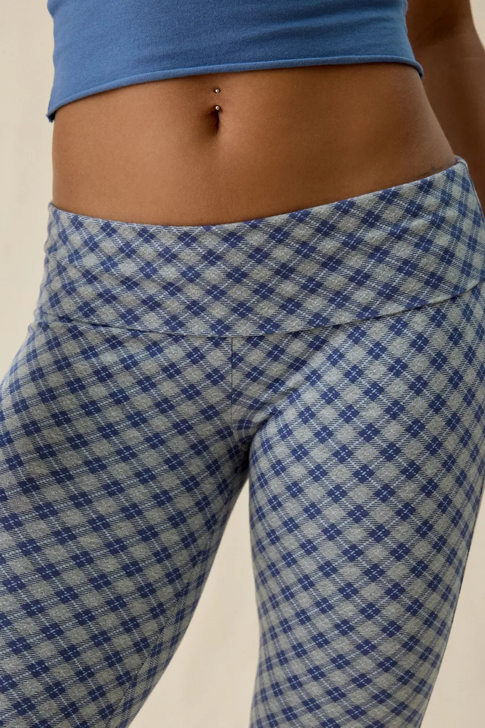 Women's Bec Cropped Foldover Kick Flare Pants