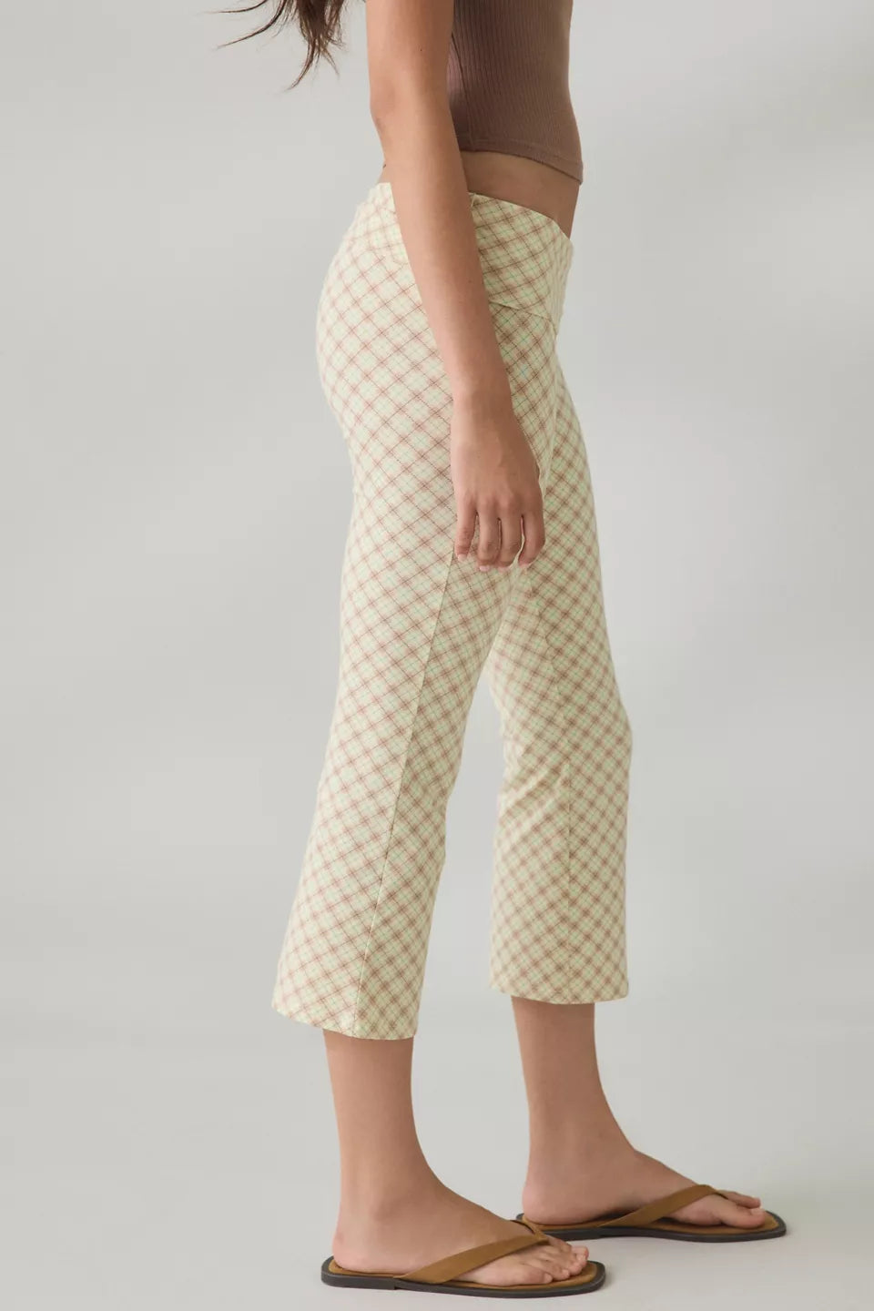 Women's Bec Cropped Foldover Kick Flare Pants