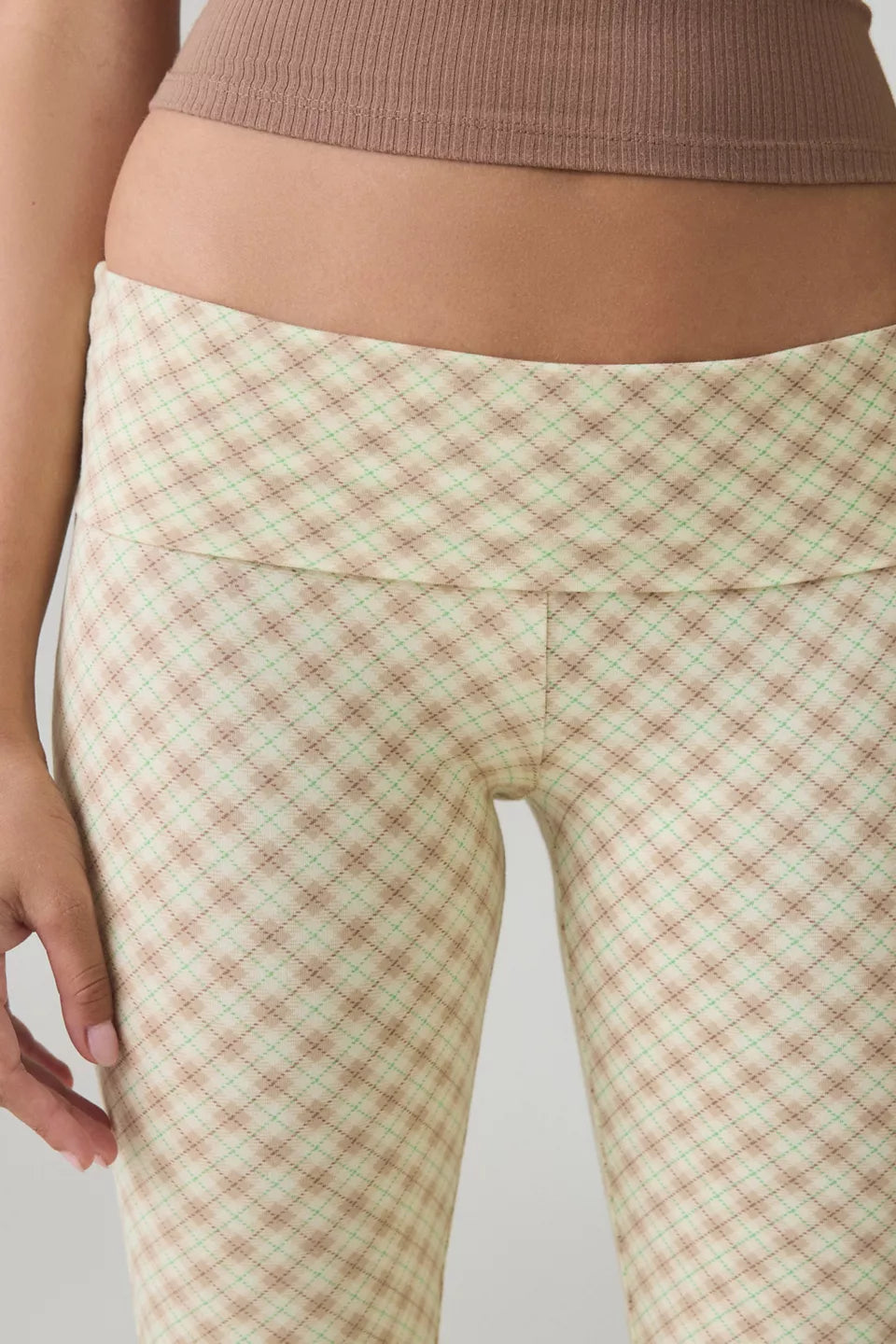 Women's Bec Cropped Foldover Kick Flare Pants
