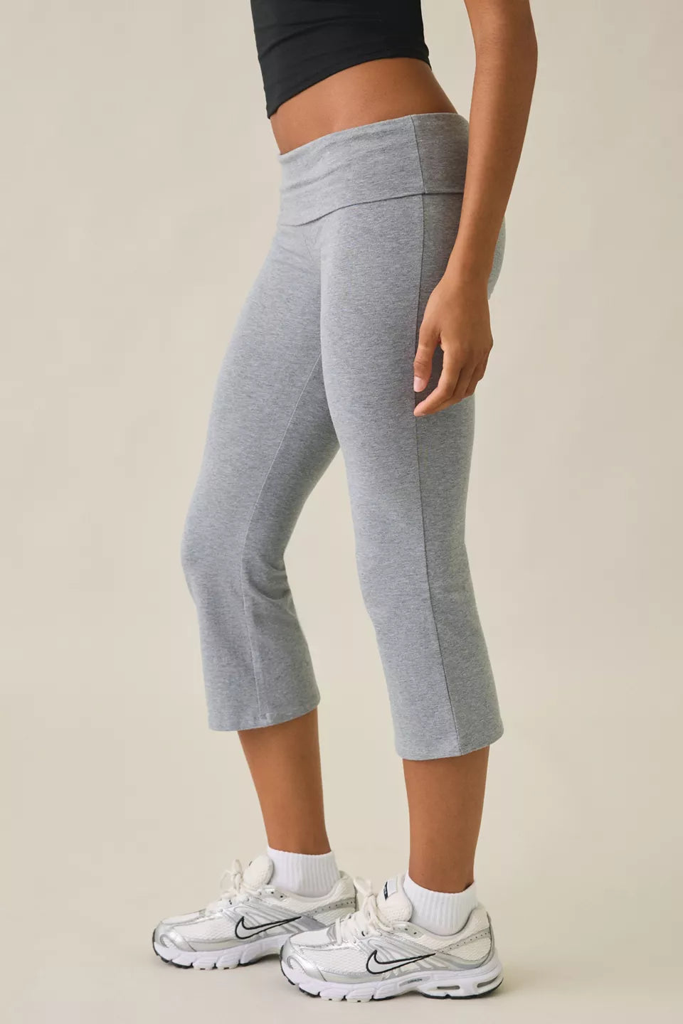 Women's Bec Cropped Foldover Kick Flare Pants