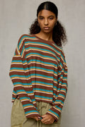 BDG Women's Boxy Long Sleeve Spill The Tee