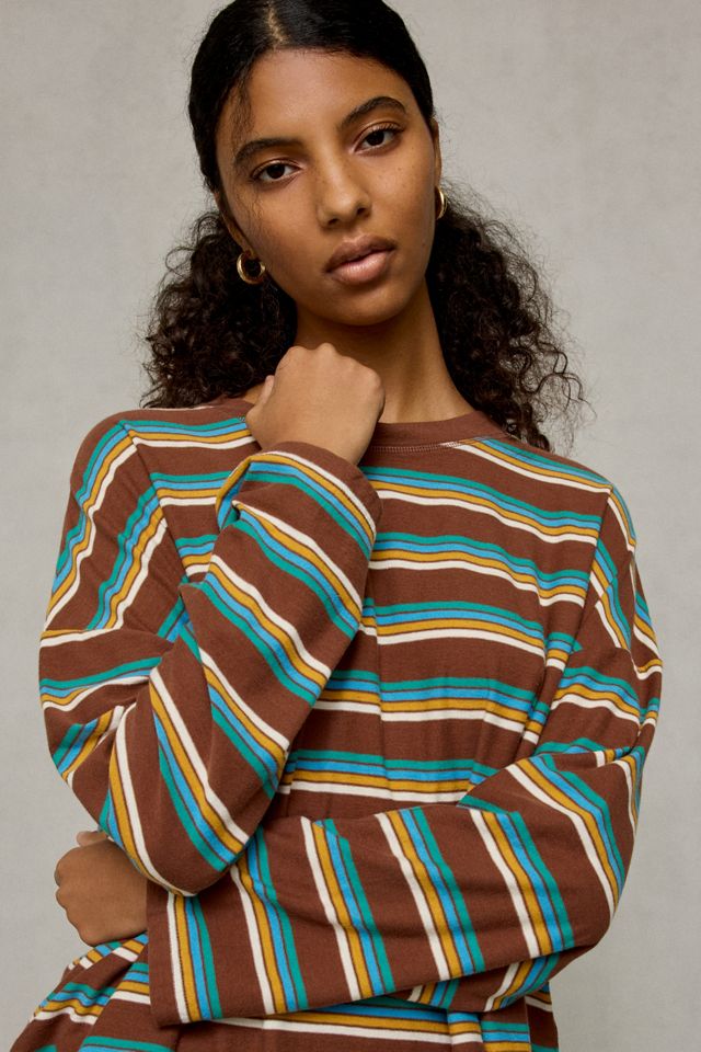 BDG Women's Boxy Long Sleeve Spill The Tee