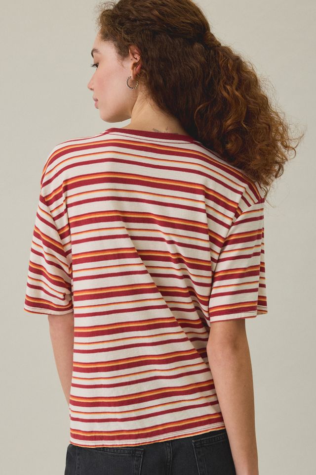 BDG Women's Boxy Short Sleeve Spill The Tee