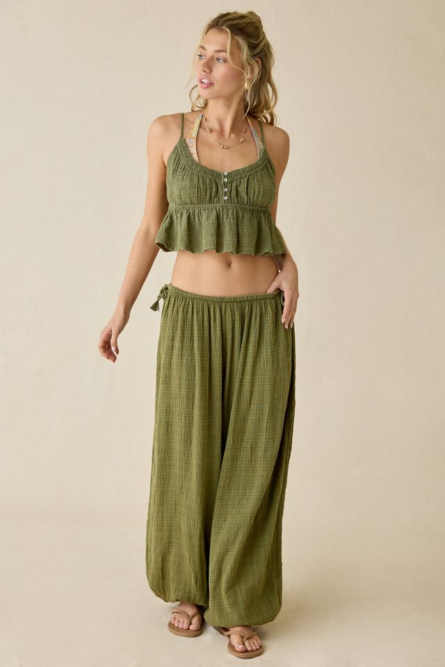 Out From Under Women's Golden Hour Side-Tie Balloon Pants