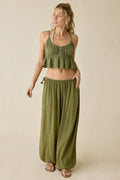 Out From Under Women's Golden Hour Side-Tie Cotton Balloon Pants