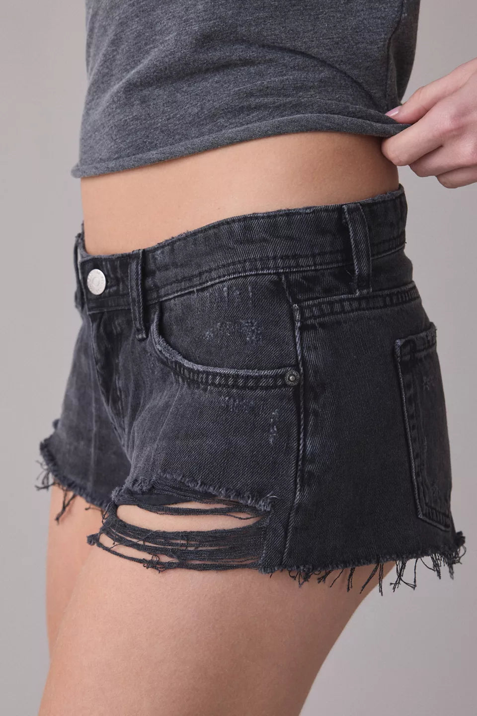 Women's Jenni Low-Rise Denim Micro Shorts