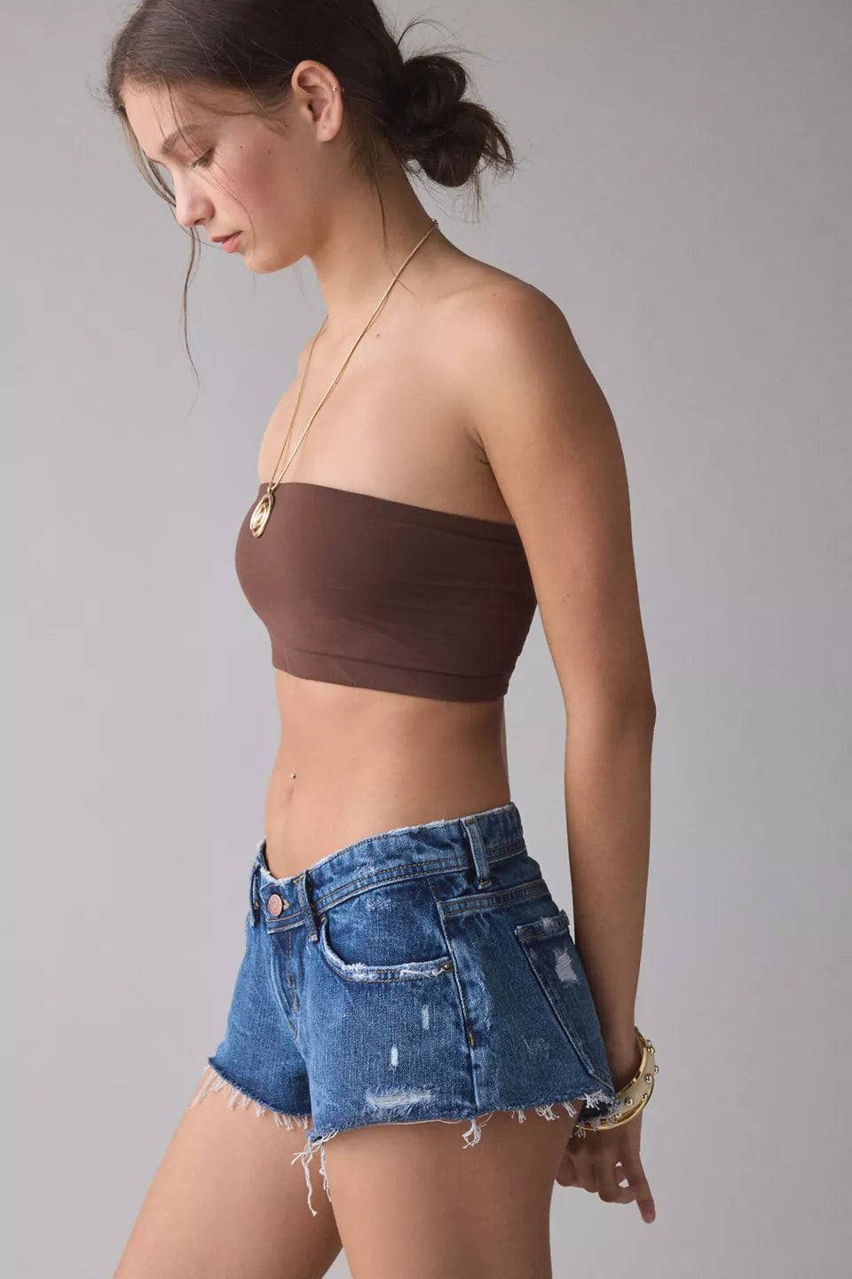 Women's Jenni Low-Rise Denim Micro Shorts