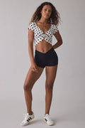 Out From Under Women's Bec Twist-Front Cropped Tee