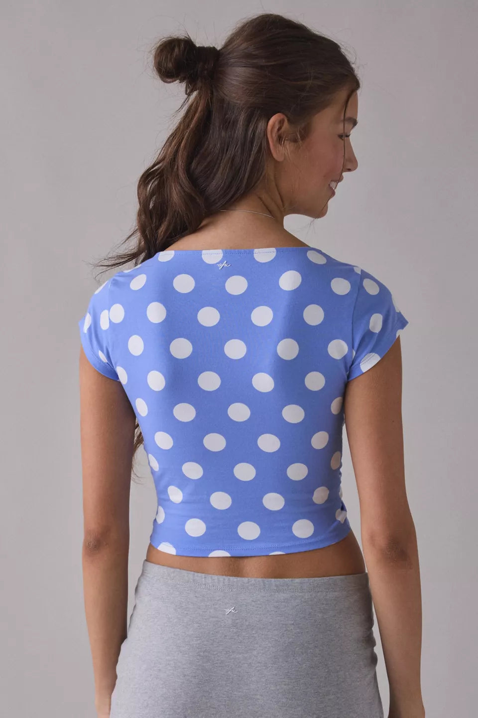 Women's Bec Twist-Front Cropped Tee