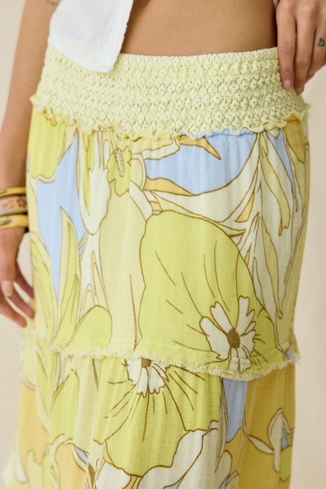 Kimchi Blue On My Mind Smocked Waist Tiered Maxi Skirt