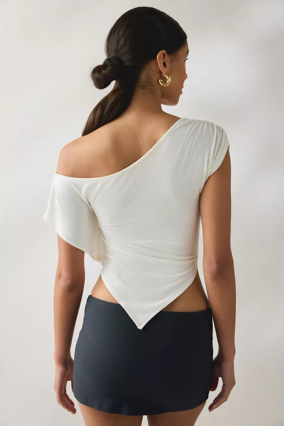 Women's Bia Jersey Knit Asymmetric Off-The-Shoulder Poncho