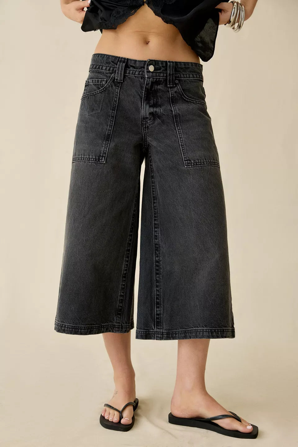 Women's Nomad Baggy Wide Leg Cropped Jeans