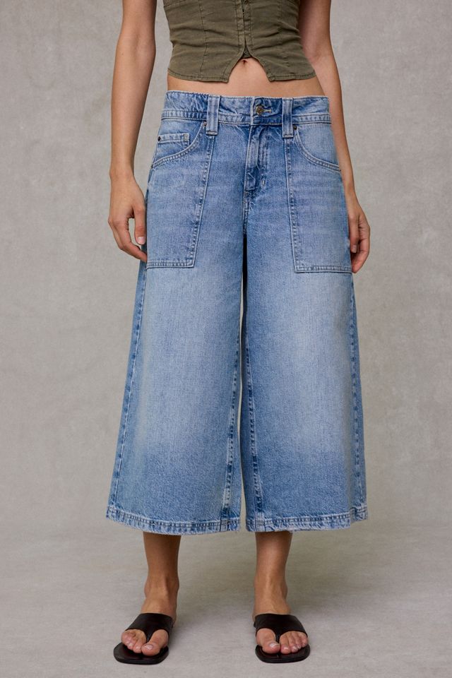 BDG Women's Nomad Baggy Wide Leg Cropped Jeans