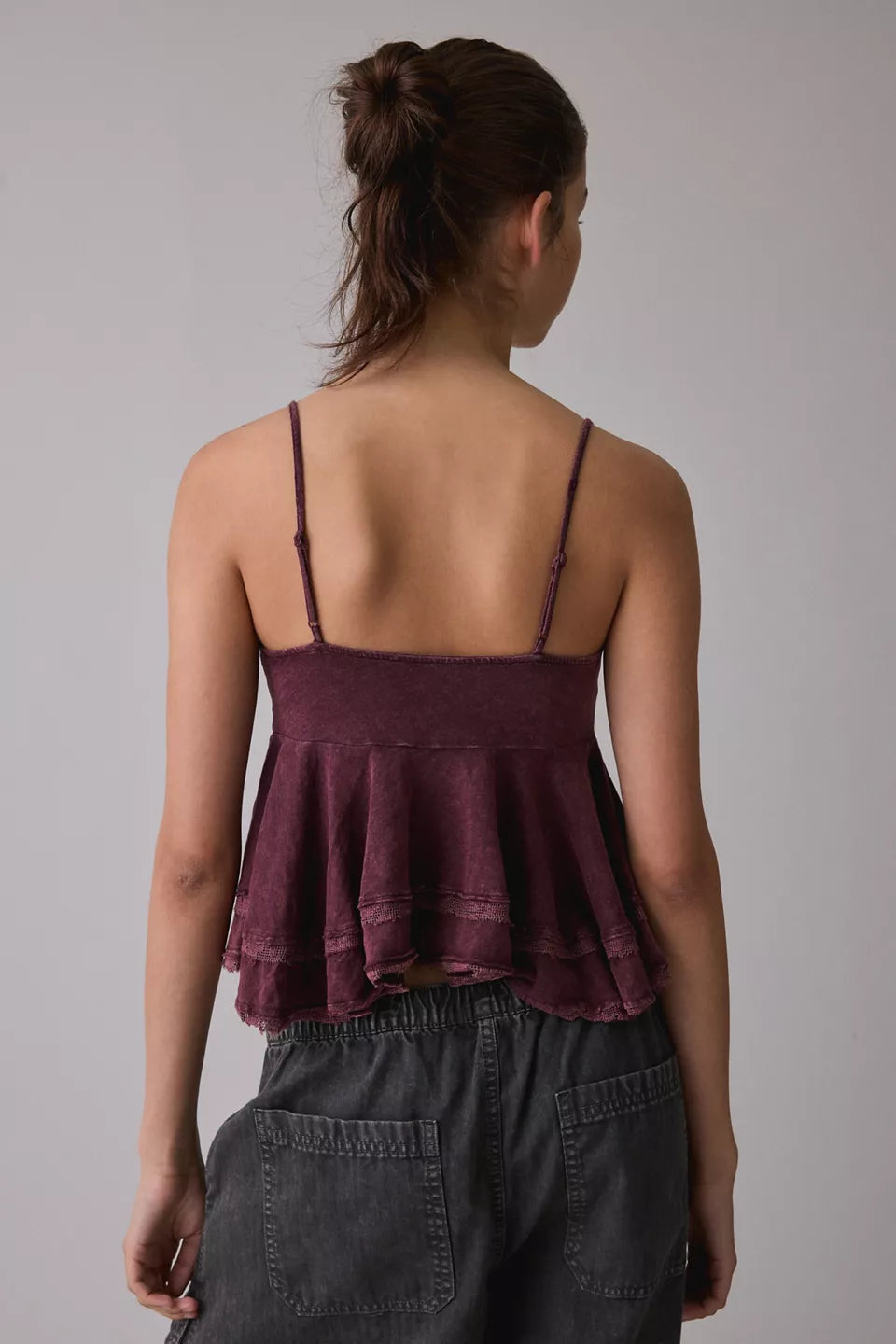 Women's Luckiest One Lace Trim Babydoll Cami