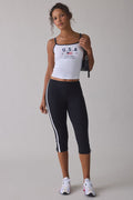 GUESS JEANS Women's Flag Graphic Crop Tank Top