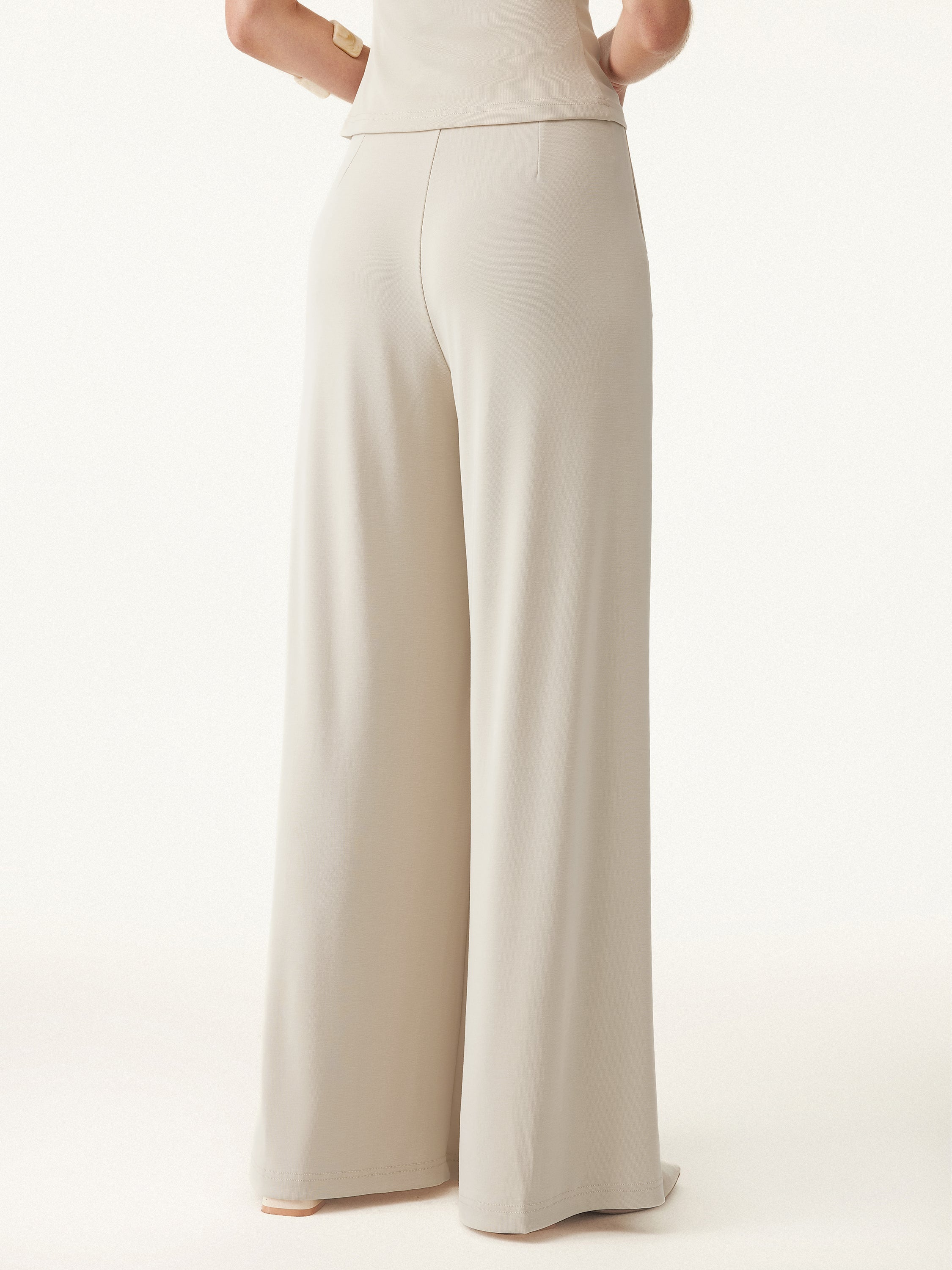 OGLmove Boatneck Batwing Top and Wide Leg Palazzo Pant Set