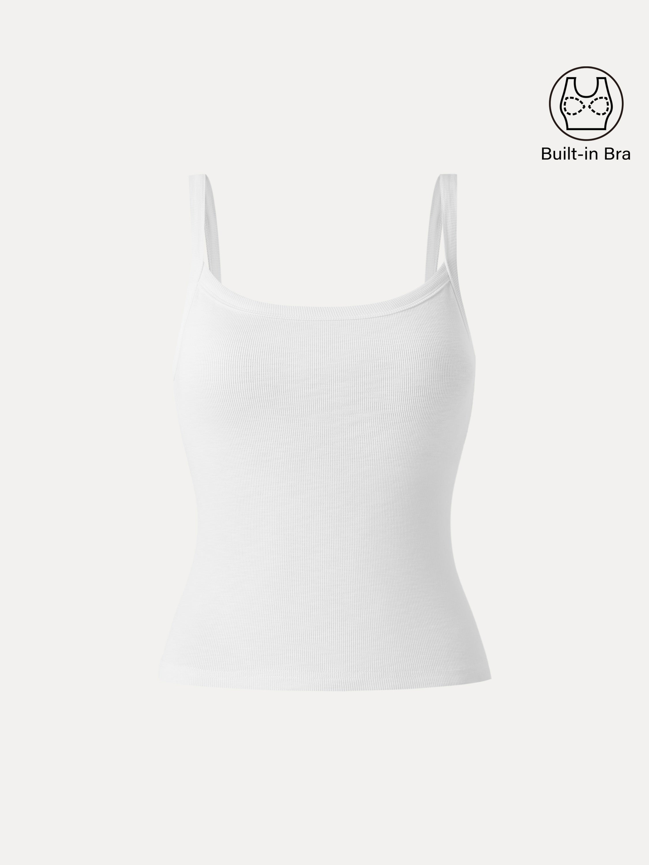OGLmove Everyday Cotton Low Back Airy Bra Tank White