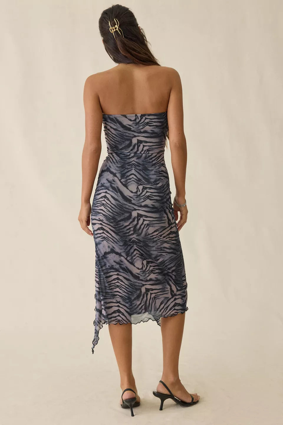 Women's Samara Mesh Strapless Midi Dress