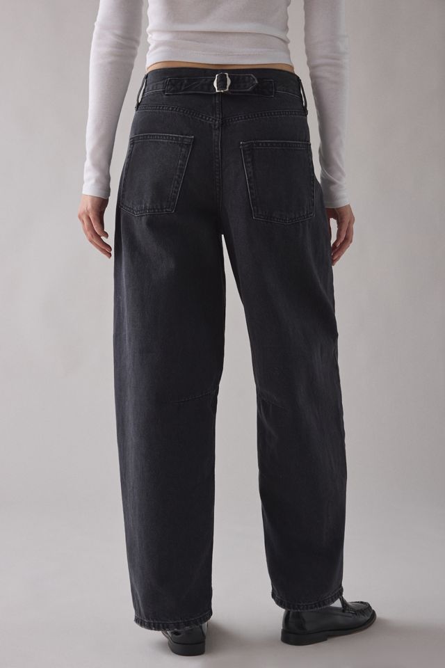 BDG Women's Logan Buckle Baggy Barrel Jeans